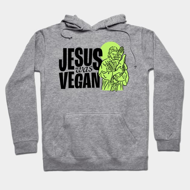 Vegan Jesus Hoodie by jefcaine